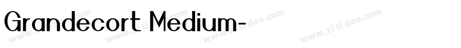 Grandecort Medium字体转换